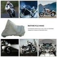 thumbnail image 1 of Full Protective Motorcycle Covers Anti UV Waterproof Dustproof Breathable Hood Silver, 1 of 7