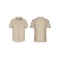 thumbnail image 2 of Michellecmm  Men’s Button Down Shirts Short Sleeve Lapel Collar Solid Color Shirts, 2 of 6