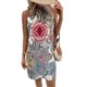 thumbnail image 3 of VISgogo mujeres verano Casual Mini vestido Vintage estilo étnico estampado cuello Halter vestido sin mangas moda playa vacaciones vestido VISgogo moda, 3 of 9
