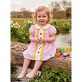 thumbnail image 6 of BemeyourBBs Toddler Baby Girl Back To School Dress Kindergarten Outfits Baby Girls First Day of School Outfit Apple Stationery Embroidered Plaid Ruffled Doll Collar Short Sleeve Summer Casual Dress, 6 of 8
