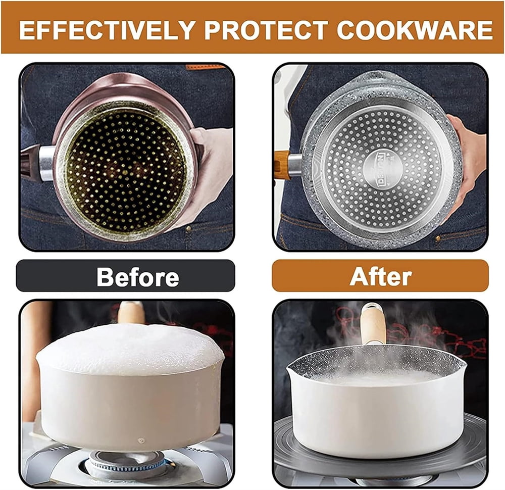 Heat Diffuser for Cooktop,Aluminum Stove Top Heat Diffuser,Thickened Upgraded Version Cooker Mat,Foldable and Hangable Non-Slip Handle,Topboutique Diffuser Plat,11 in
