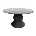 thumbnail image 3 of Oasis 60 Inch Outdoor Patio Dining Table with 6 Armless Chairs-Color:Aruba, 3 of 5