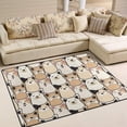 thumbnail image 2 of Dreamtimes Lightweight Soft Area Rugs 63 x 48 in, Dogs with Bones Floor Mat for Kids Playing Room Hardwood Floor Living Room Nursery Rugs, 5'3" x 4', 2 of 6
