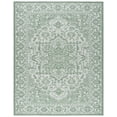 thumbnail image 2 of SAFAVIEH Machine Washable Rug Indoor/Outdoor Bermuda Collection - Bermuda Michael Oriental Indoor/Outdoor Area Rug, Green/Ivory, 9' x 12', 2 of 13