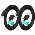 thumbnail image 2 of Typpkmm Charger Compatible with Iphone, Kit with Charging Cord 2Pack, Mfi Certified Extra 3ft, Black, 2 of 4