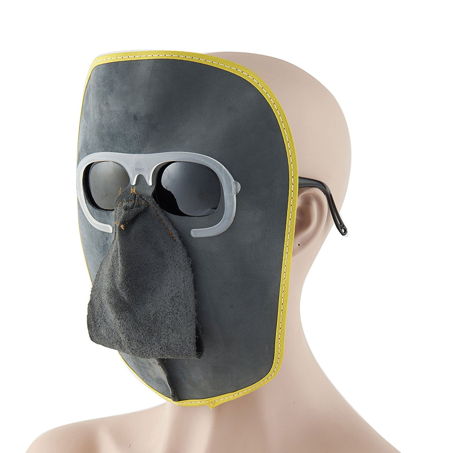 Joyutoy Welding Mask Cowhide Leather Comfortable Welding Hood Helmet With Clear Goggles Grey Goggles Black Goggles by