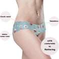 thumbnail image 4 of IAUYY Seamless Women Underwear Thongs ,XX-Large No Show Ladies Thong-No Line Workout Breathable Comfortable Panties Soft Christmas Background with Twinkling Stars, 4 of 6