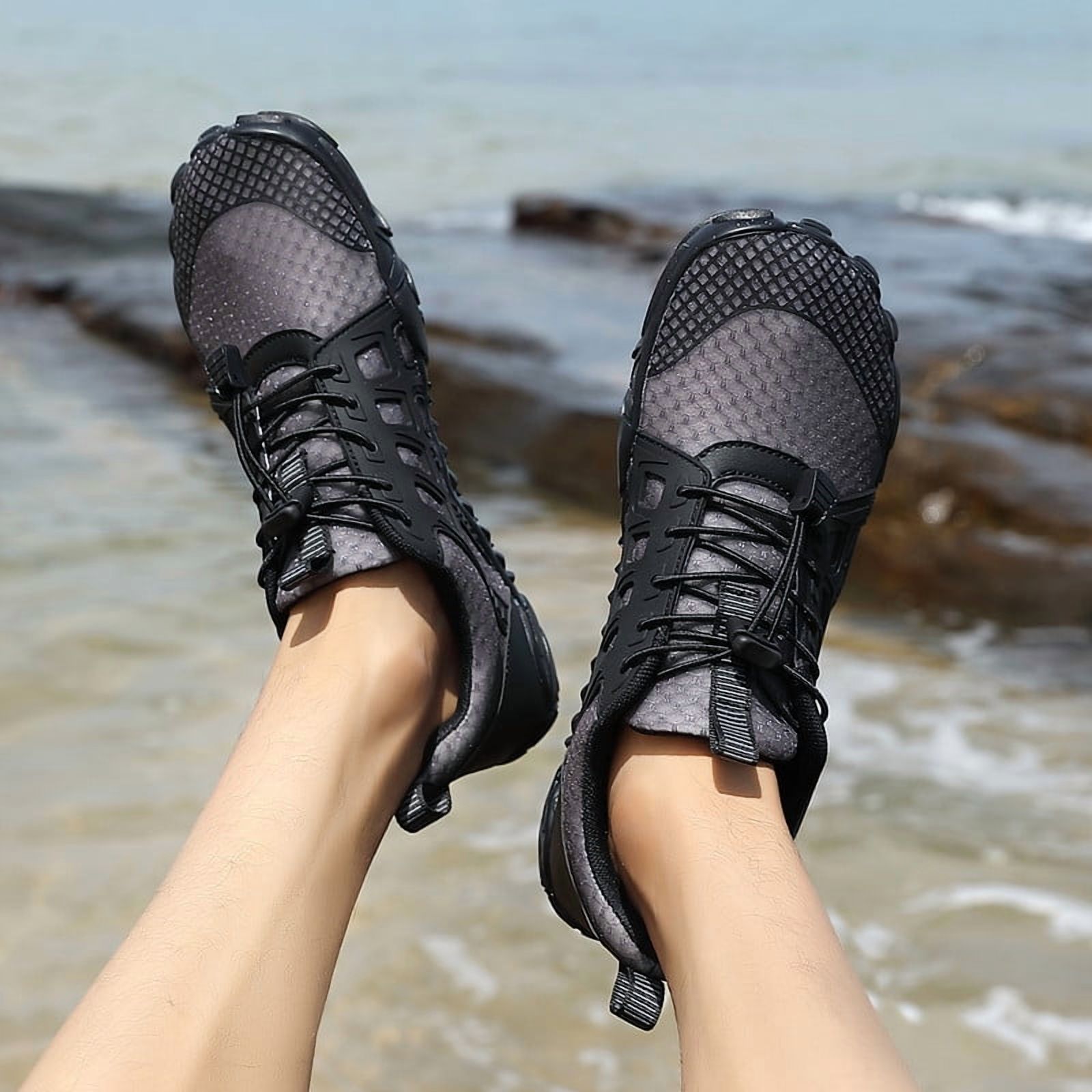 Stepedia Men's Women's Water Shoes Wide Quick Drying Sports Aqua Shoes for Hiking Swimming Surfing Beach