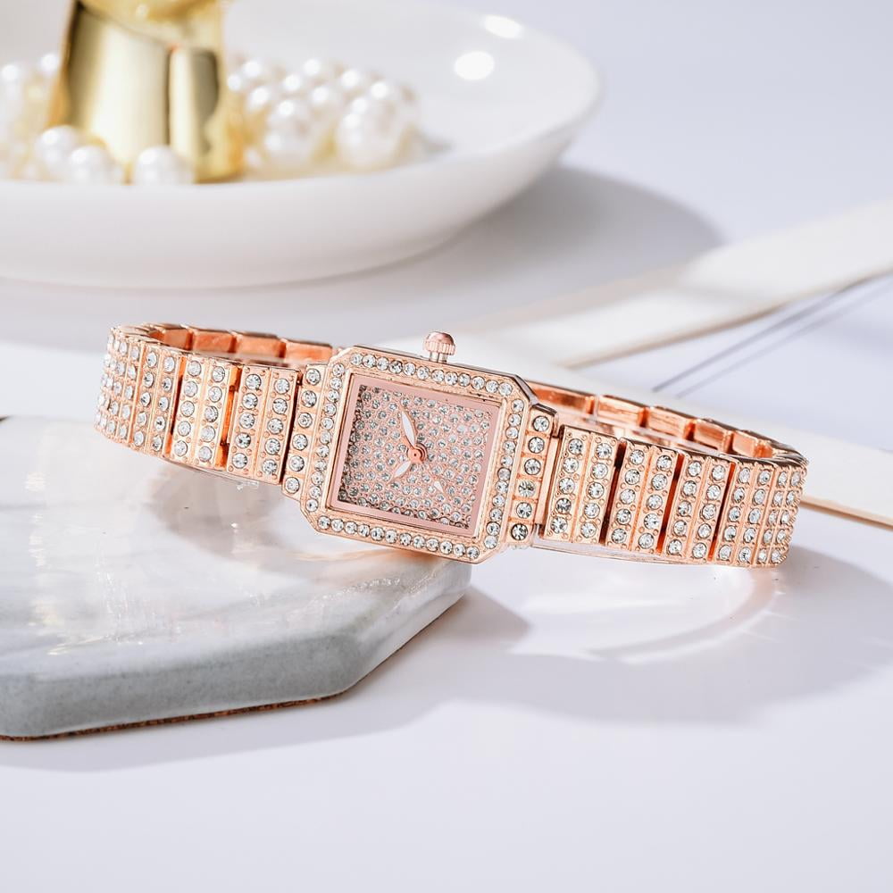 HAPPY JEWELLERY Luxury brand Jewelry Charm bangles Stainless Steel diamond  Screw bracelet bangle Women Bracelets