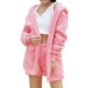 thumbnail image 1 of Conjunto de pijama informal de 3 piezas de manga larga con chaleco para el baño de Plush Home para otoño e invierno, 1 of 6