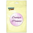 thumbnail image 1 of Daddy's Princess with Pink Crowns Refrigerator Button Magnet, 1 of 2