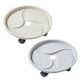 thumbnail image 5 of Bandeja redonda para macetas, maceta para sala de estar, orificio de drenaje, paleta de plástico, soporte para bonsái de interior con caja de recolección de agua, 360 grados, blanco, 29,5 cm Monstrate HA011361-02, 5 of 7