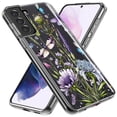 thumbnail image 2 of MUNDAZE Samsung Galaxy S23 Plus Shockproof Clear Hybrid Protective Phone Case Lavender Dragonfly Butterflies Spring Flowers Cover, 2 of 5
