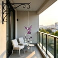 thumbnail image 5 of SLYNSHome Angel Crystal Suncatcher Hanging Ornament,Purple Heart Prism Light Catcher Pendant, Colorful Beaded Window Hanging Decor For Garden Patio Indoor Home Decor, 5 of 6