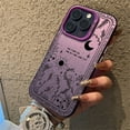 thumbnail image 3 of Funda de teléfono con IMD de plata galvanizada con estrella y luna fresca para iPhone 15, 16 Pro Max, 14, 13, 12, 11 Pro, XR, XS, 7, 8 Plus, carcasa trasera a prueba de golpes, 3 of 5