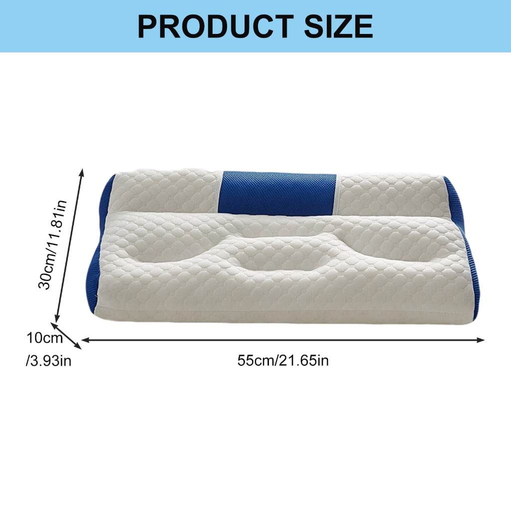 ROZYARD Cooling Cervical Support Pillow Breathable Fabric Cervical Neck Pillows
