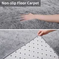 thumbnail image 6 of Lochas Fluffy Rug Soft Fuzzy Shag Carpet for Bedroom Living Room Indoor Home Decor Nursery Area Rugs, 5'x8',Gray, 6 of 7