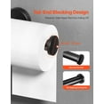 thumbnail image 4 of Toilet Paper Holder Fits Mega Roll Wall Mounted Toilet Roll Tissue Holder, Stainless Steel, Waterproof and Rust-Resistant, Large 5-Inch Rod, Anti-Fall End Cap, Flexible Horizontal or Vertical Install, 4 of 11