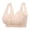 Beige Daisy, variant on Seamless Front Closure Bras for Women Soft Jelly Wireless Bralettes,Black