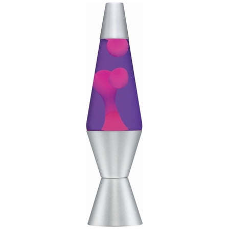 Lava Brand Lava Lamp 14.5" Pink Silver