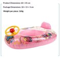 thumbnail image 2 of Car Shaped Swimming Ring Extended Swimming Seat (Pink), 2 of 8
