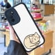 thumbnail image 2 of Elegante y divertida: funda para teléfono plateada mate de doble capa con un divertido diseño gráfico para iPhone 15 Pro Max 14 13 12 Pro 11, 2 of 4