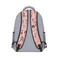thumbnail image 3 of Princess and Girl Pink Pattern Backpack for School, Cute School Bag with Adjustable Shoulder Straps and Padded Back, 15.3"x11"x6.7", 3 of 5