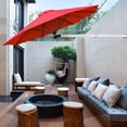 thumbnail image 3 of Costway Parasol Mural 8 Pi Télescopique Pliant Inclinable Pare-Soleil Bourgogne, 3 of 10