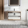 thumbnail image 6 of Eviva Joy 39" Maple Wall Mount Bathroom Vanity w/ White Integrated Top, 6 of 7