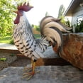 thumbnail image 4 of Metal Rooster Garden Statues & Sculptures, Chicken Yard Art Decor Standing Animal 𝐋awn Ornament for Backyard Patio Kitchen Decorations, 4 of 6