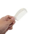thumbnail image 4 of Unique Bargains Durable Marble Texture Large Tooth Comb 1 Pc White, 4 of 6