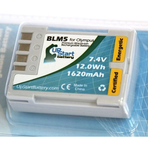 UpStart Battery Olympus C-5060 Battery - Replacement for Olympus BLM5, BLM-01 Digital Camera Battery (1620mAh, 7.4V, Lithium-Ion)