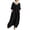 Black, variant on Vedolay Women Dresses Women's Boho V Neck Ruffle Floral Wrap Maxi Dress,Black S