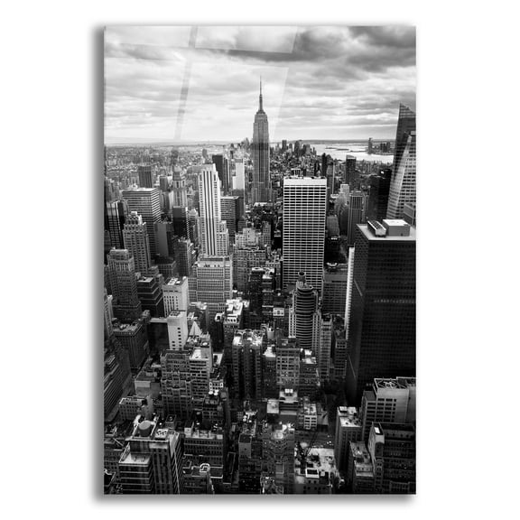 Epic Art 'NYC Downtown II' by Nina Papiorek, Acrylic Glass Wall Art, 16"x24"