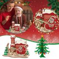 thumbnail image 1 of HUASHENG Three- Wooden Educational Children's Handmade Adult Christmas Toy Educational 3D Puzzle Model Building Puzzle Toy, 1 of 5