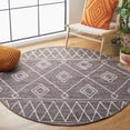 thumbnail image 2 of SAFAVIEH Kilim Chloe Tribal Area Rug, Brown/Ivory, 6' x 6' Round, 2 of 8