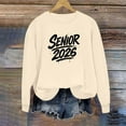 thumbnail image 3 of Pincandy Senior Class of 2026 Graduation Sweatshirt for Women Oversized Crewneck Long Sleeve Shirt Pullover Teen Giel Clothes, 3 of 5