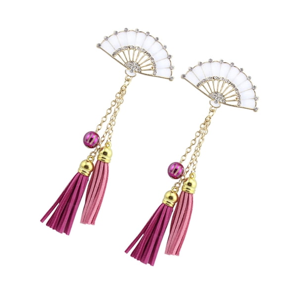 NUOLUX 2Pcs Decorative Hand Fans Phone Charm Cute Phone Charm Multi Alloy DIY Projects For Women