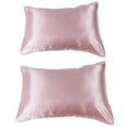 thumbnail image 1 of Soft Satin Pillow Cover, Pillowcase, Satin Pillowcase, For Girls Woman Rose, 1 of 8