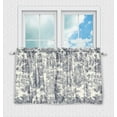 thumbnail image 5 of Victoria Park Toile 68-Inch-by-36 Inch Tailored Tier Curtains, Blue, 5 of 5