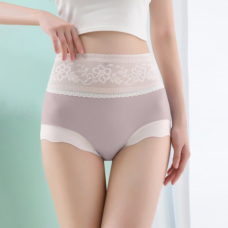 ZMHEGW Period Underwear For Women Xuanling Custom Mid Waist Seamless Briefs  Thin Lace Breathable For Women's Panties