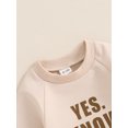 thumbnail image 5 of FEORJGP Toddler Boy Girl One-piece Rompers 0 3M 6M 12M 18M Infant Baby Round Neck Bodysuits Letter Print Long Sleeve Jumpsuits Full Length Playsuits Khion Cute Casual Clothes for Spring Fall, 5 of 8