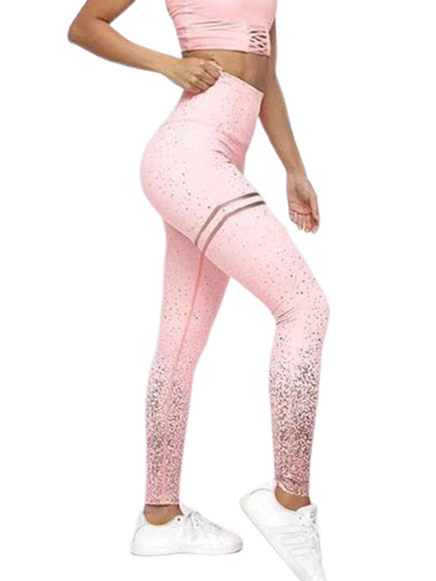 Details about   Womens Yoga Pants With Pocket High Wasit Leggings Fitness Workout Exercise Gym D 