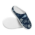 thumbnail image 3 of Wukai Hawaii Palms Print Women's Indoor Bedroom Slipper Slip On Shoes, Unisex House Shoes with Anti-Skid Sole for Men, Gift for Women Men-35/36, 3 of 7