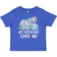 thumbnail image 3 of Inktastic My Grandma Loves Me Baby Boys or Girls Baby T-Shirt, 3 of 5
