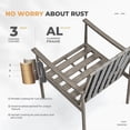 thumbnail image 3 of 9-Piece Aluminum Outdoor Dining Set, 84" Rectangular Table with 8 Rope Chairs & Cushions, 3 of 7
