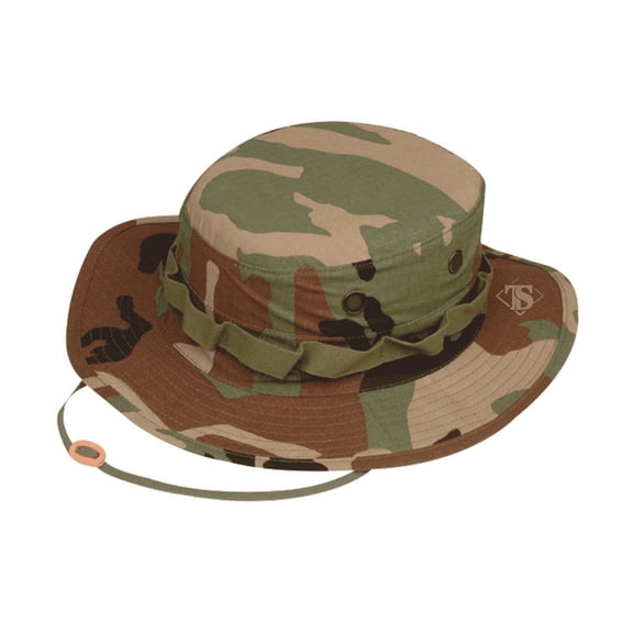 Tru-Spec 100% Cotton Military Boonies Hat Woodland Camo 7 1/2