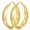 Gold-40mm, variant on YOUNGYUE 14K Gold Plated Hoop Earrings for Women, Big Chunky Gold Hoops, Hypoallergenic 925 Sterling Silver Post, 25mm