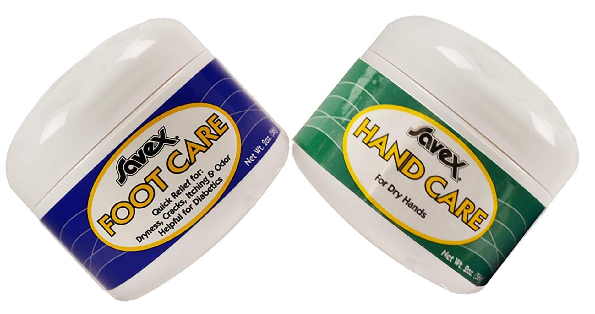 2 Pack Hand & Foot Care Cream for Dry and Itchy Feet and Hands, Savex