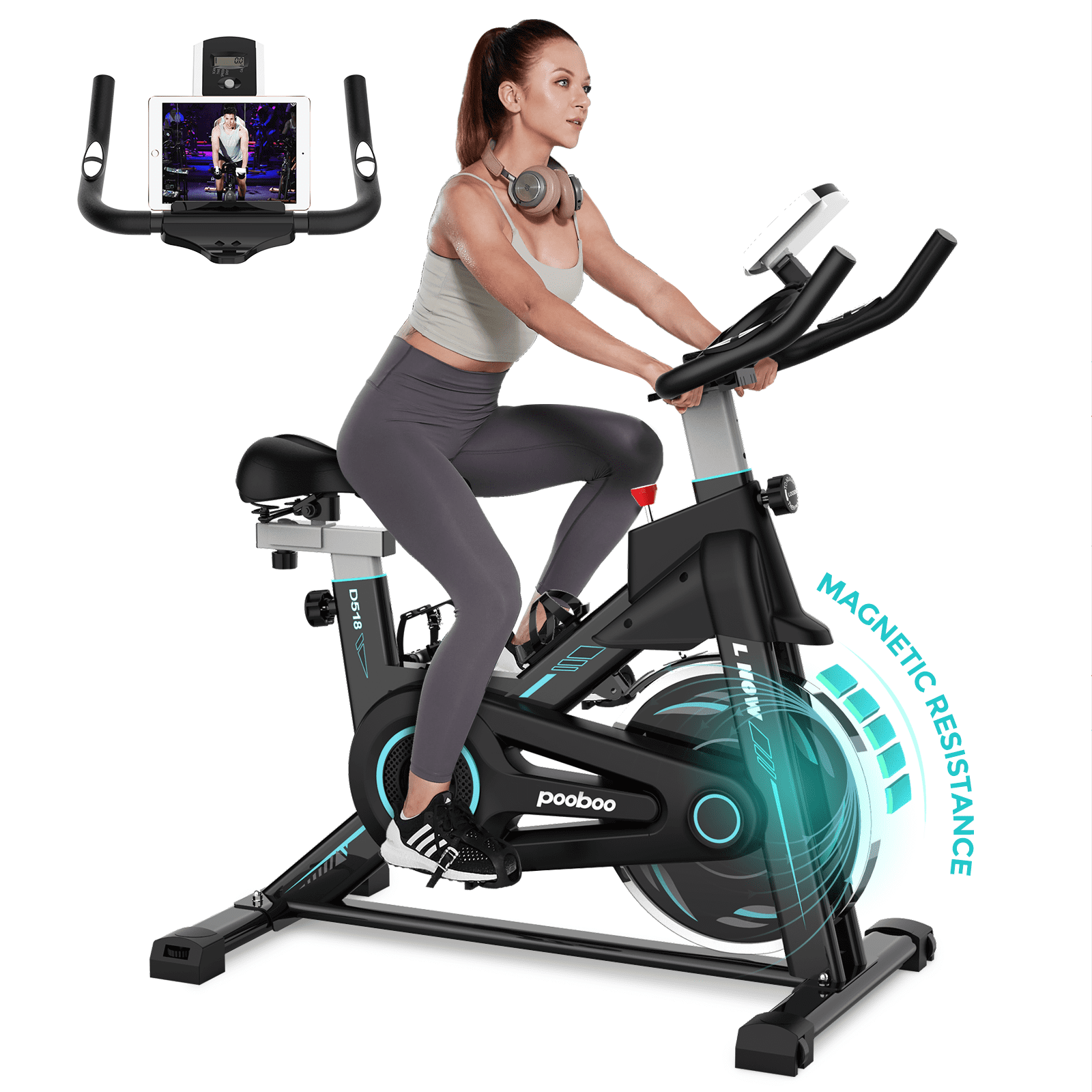 Details about   Cycle Stationary Exercise Bike Cardio Indoor Cycling Bicycle Trainer 300KG 
